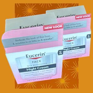 Eucerin Face Q10 Revitalize Night Cream For All Skin Types Fragrance-Free 1.7oz.